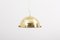 Large Adjustable Brass Pendant Lamp Attributed to Münchner Werkstätten, Germany, 1950s 3