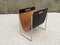 Mid-Century Leather and Chrome Magazine Rack from Brabantia, 1960s, Image 5