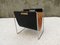 Mid-Century Leather and Chrome Magazine Rack from Brabantia, 1960s, Image 9