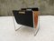 Mid-Century Leather and Chrome Magazine Rack from Brabantia, 1960s, Immagine 9
