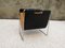 Mid-Century Leather and Chrome Magazine Rack from Brabantia, 1960s, Immagine 8