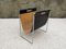 Mid-Century Leather and Chrome Magazine Rack from Brabantia, 1960s, Image 1