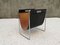 Mid-Century Leather and Chrome Magazine Rack from Brabantia, 1960s 7