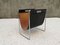 Mid-Century Leather and Chrome Magazine Rack from Brabantia, 1960s, Immagine 7