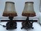 Wooden Table Lamps, 1940s, Set of 2, Image 1