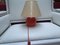 Red Glass Table Lamp, 1970s 3