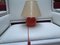Red Glass Table Lamp, 1970s, Immagine 3