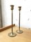 Scandinavian Brass Candleholders, 1950s, Set of 2 1