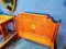 Antique Painted Lemon Tree Beds, Nightstand, and Mirror Set 8