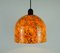 Mid-Century Orange and Green Glass Ceiling Lamp from Peill & Putzler, 1970s 9