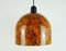 Mid-Century Orange and Green Glass Ceiling Lamp from Peill & Putzler, 1970s 1