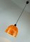 Mid-Century Orange and Green Glass Ceiling Lamp from Peill & Putzler, 1970s, Image 4