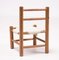 Pine and Canvas Children’s Chair, 1950s, Image 3