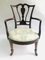 Antique Inlaid Mahogany Armchair 1