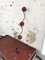 Appendiabiti vintage in metallo e bachelite rossa, anni '60, Immagine 4