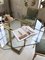 Italian Octagonal Glass and Brass Dining Table, 1970s 3