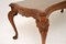 Queen Anne Style Burr Walnut Coffee Table, 1930s, Image 7