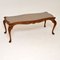 Queen Anne Style Burr Walnut Coffee Table, 1930s, Image 1