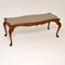 Queen Anne Style Burr Walnut Coffee Table, 1930s, Immagine 1