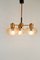 Large Mid-Century Copper and Glass Pendant Lamp 2