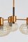 Large Mid-Century Copper and Glass Pendant Lamp, Image 9