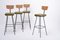 Mid-Century Wicker Bar Stools by Herta Maria Witzemann for Erwin Behr, 1950s, Set of 4, Image 2