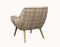 Brown Beige Club Chair, 1950s 4