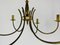 Mid-Century Brass 6-Arm Sputnik Chandelier, 1960s 9