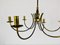 Mid-Century Brass 6-Arm Sputnik Chandelier, 1960s 3