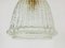 Lámpara de araña Mid-Century de vidrio estructurado de Limburg, años 60, Imagen 4