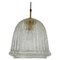 Mid-Century Structured Glass Chandelier from Limburg, 1960s 1