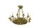 Restoration Style Chandelier in Gilt Metal and Bronze, 1880s 1