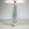 Vintage Glass Table Lamp by Val St. Lambert 2