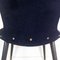 Vintage French Black Velvet Side Chair, 1960s, Image 10