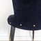 Vintage French Black Velvet Side Chair, 1960s, Image 9