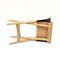 Oak and Leather Folding Stool by Östen Kristiansson for Luxus, 1960s 9