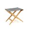 Oak and Leather Folding Stool by Östen Kristiansson for Luxus, 1960s 1