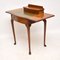 Antique Edwardian Walnut Leather Top Writing Table, Immagine 4
