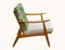 Beige and Green Armchair, 1960s 4