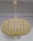 Vintage German Yellow Nylon Ceiling Lamp, 1970s 1