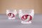 Vintage German Lead Crystal Red Bird Bowl Set from Hofbauer, 1890s, Set of 14, Image 5