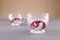 Vintage German Lead Crystal Red Bird Bowl Set from Hofbauer, 1890s, Set of 14, Image 3