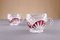 Vintage German Lead Crystal Red Bird Bowl Set from Hofbauer, 1890s, Set of 14, Image 4