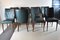 Italian Faux Green Leather Dining Chairs, 1960s, Set of 8, Image 4