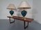 French Ceramic Floor Lamps from Le Dauphin, 1970s, Set of 2 3