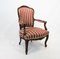 Rococo Armchair of Polished Wood with Carvings, 1890s, Image 2