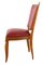 Mid-Century French Red Leather Dining Chairs, 1960s, Set of 6 4