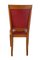 Mid-Century French Red Leather Dining Chairs, 1960s, Set of 6 6