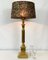 Große Regency Empire Stil Messing Tischlampe, 1960er 1