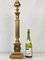 Large Regency Empire Style Brass Table Lamp, 1960s 16